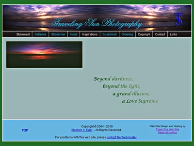 Traveling Sun Photography - Stephen A. Eyler